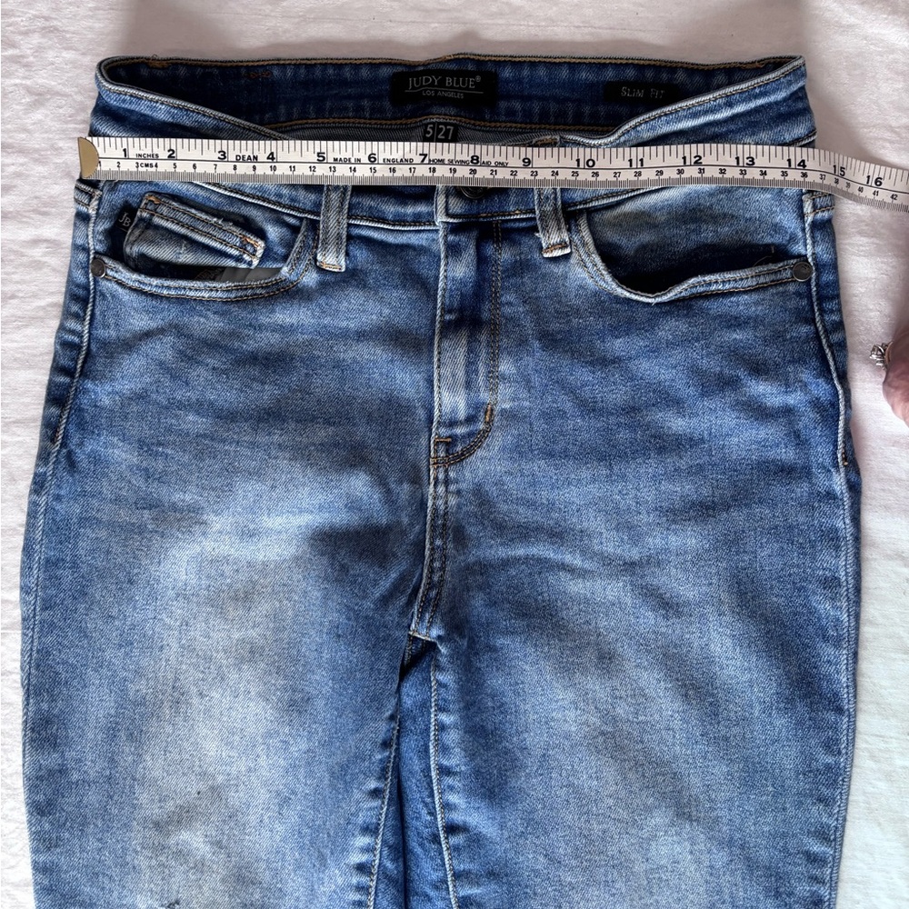 Women’s Judy Blue Slim Fit Ragged Hem Jeans Size 5(27) - Picture 6 of 11